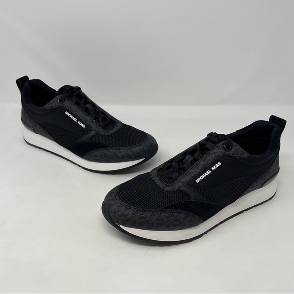 Michael Kors Allie Stride Trainer Logo Black Sneaker - NWT - Picture 7 of 12